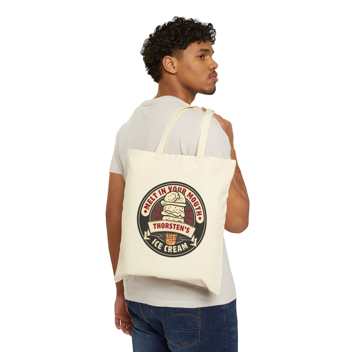 Thorsten's Ice Cream Cotton Canvas Tote Bag - Eco-Friendly Shopper