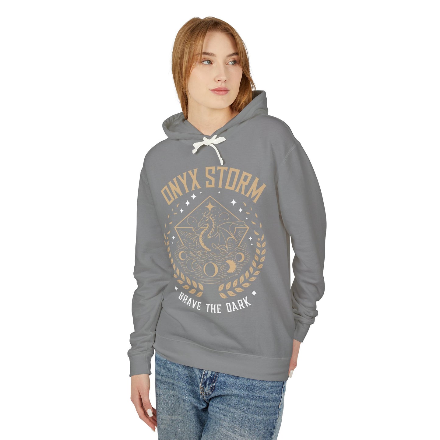 Brave the Dark Unisex Lightweight Hooded Sweatshirt