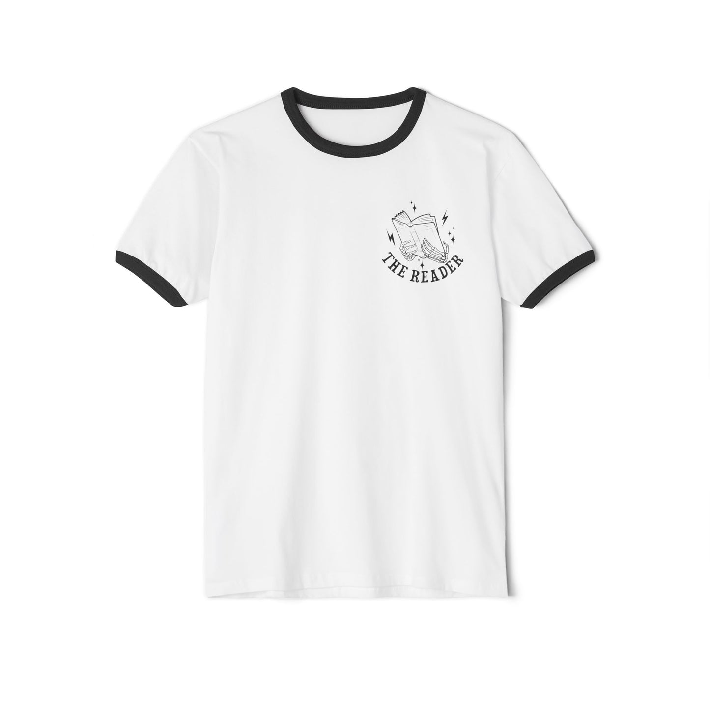 Unisex Ringer T-Shirt - 'Feelin' Dead But Well-Read' Reading Humor Tee